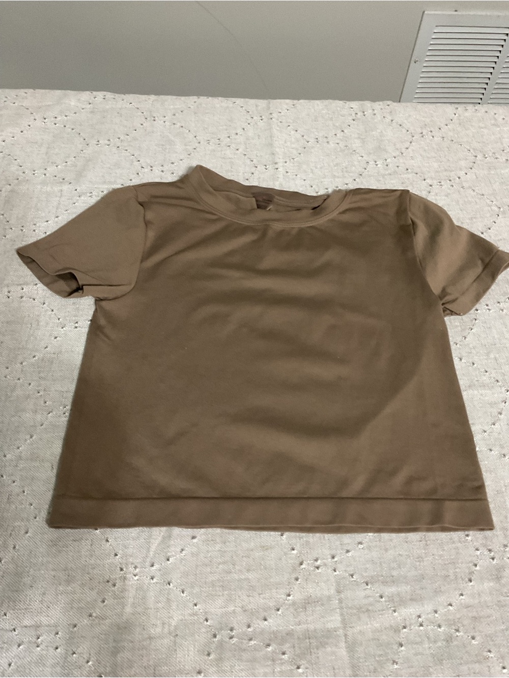 Classic Short Sleeve Crew Tee in Taupe